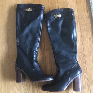 Tommy Hilfiger Black Knee high boots